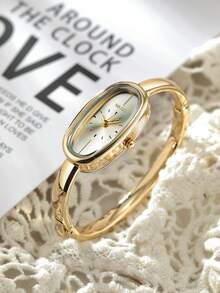 1pc Women's Business Classic Roman Numeral Quartz Watch, Suitable For Daily Wear