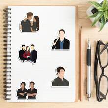 50pcs Vampire Diary Stickers - Enigmatic Small-Town Character & Vibe Decals For Car, Luggage & Water Bottle, Fandom Must-Have - Multicolor - View 4