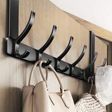 1pc/2pcs New No-Drill Door Hook, Over-The-Door Hanging Rack, Extended Length Door Mounted Clothes Hanger, Essential For Bedroom Storage And Organization. - Multicolor - View 11