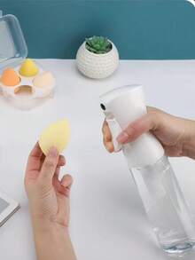 1pc High Pressure Spray Bottle, Simple Wash Liquid Dispenser For Bathroom, Cleaning Spray Bottle, Fine Mist Face Mister, Mini Alcohol Disinfection Spray Bottle, Toner Container, Bathroom Spray Bottle