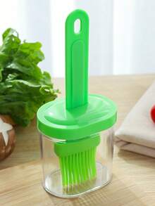 1个一体式烧烤刷，日式油刷，耐热，煎饼烘焙油刷，带油瓶，烹饪工具，适用于家庭煎饼制作、厨房烘焙、户外露营野餐，炊具烧烤工具配件 - 藍色 - 查看 10