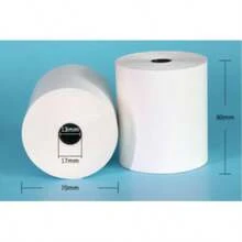 Papel térmico para caja registradora de cocina y pedidos para llevar, 6 rollos y 12 rollos, papel de impresión 80*70, papel térmico para recibos - Blanco 70*80cm 6 rollos - Ver 9