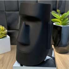 新款创意多功能笔筒眼镜架桌面收纳架摩艾石像装饰，适用于办公室、学生、家庭，是送给朋友、生日、派对的理想礼物，也是完美的礼物之选。 - 彩色 - 查看 6