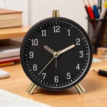 European Style Fashion Electronic Clock, Minimalist Small Alarm Clock, Quiet Quartz Clock For Home, Living Room, Creative, Student Use - Multicolor - View 16