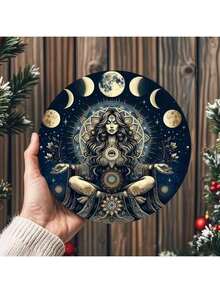 8x8 英寸。木质，精美女性人物造型，个性化礼品，艺术办公装饰，家居咖啡厅墙面装饰，适合室内/室外、画廊、俱乐部等场所。礼物之选，家居装饰，房间装饰，墙面装饰，生日毕业纪念。 - 彩色 - 查看 1