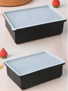 1/2个带盖硅胶冰格 - 柔韧可重复使用的大号冰格模具，容量1杯，适用于汤、炖菜、酱汁，可用洗碗机清洗，非常适合圣诞节、万圣节、复活节、感恩节和其他节日。 - 彩色 - 查看 26