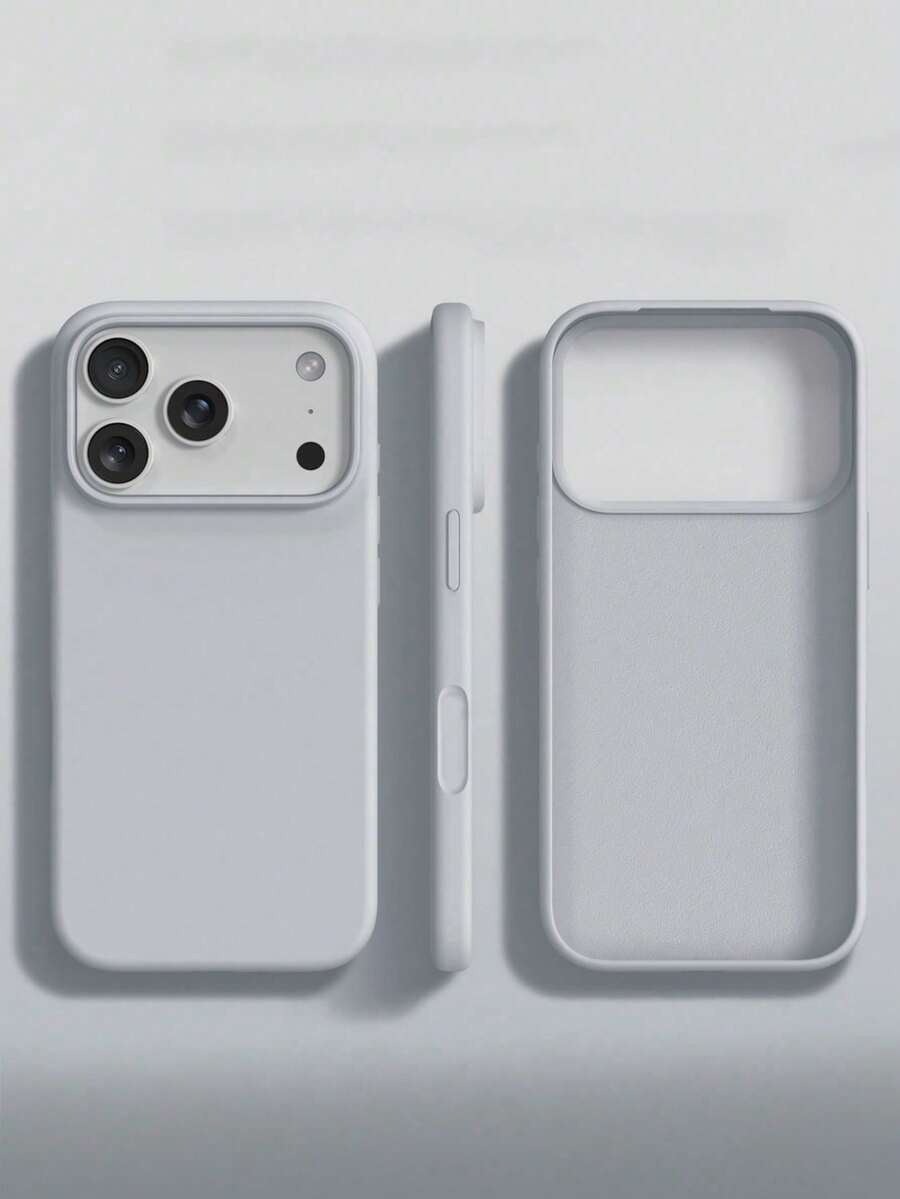 High-Quality Liquid Silicone Phone Case With Concave Button Design, Soft Waxy Texture, Skin-Friendly And Comfortable, Compatible With IPhone 17 Air, 16, 15, 14, 13, 12, 11 Pro Max