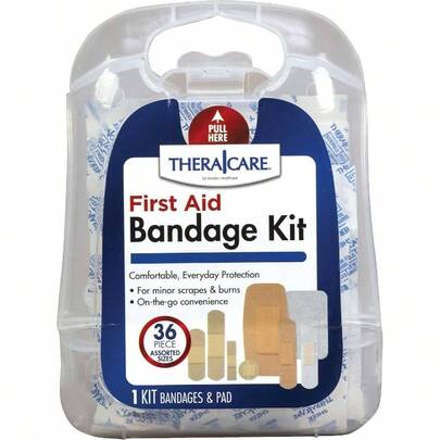 First Aid Bandage Kit Assorted, 36 Count