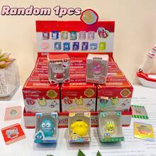 3pcs Sanrio Mini Decorative Figurines - Cute PVC Collectible Ornaments, Vibrant Colors, Expressive Eyes, Perfect For Home Decor, Car, Party Decoration And Holiday Gifts. Home Decor | Playful Design | PVC Material - Multicolor - View 4