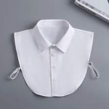 1pc Women's Detachable Denim Pointed Collar Shirt Collar Accessory, Versatile Clothing Accessory Suitable For Autumn/Winter - Multicolor - View 17