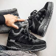 Giày thể thao vải bố Ins-Style - Giày casual unisex đa năng, thoáng khí, chống trơn trượt, bán chạy nhất xuyên biên giới - màu đen - Xem 2