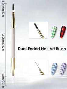 1 قطعة/4 قطع مجموعة فرش تحديد الأظافر، ألياف نايلون طويلة جداً وماصة بشكل عالي. فرش تحديد الأظافر ناعمة ومرنة، سهلة المسك، خالية من الروائح، مناسبة لأنماط الأظافر الناعمة والتصاميم الرقيقة، يمكن استخدامها للتحديد والتلوين والتظليل وغيرها. قابلة للاستخدام في الشبكات والفرنسية وفن الأظافر والأومبري وأنماط الأظافر المختلفة.