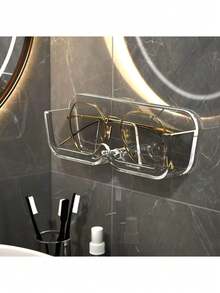 1 Set Luxury Eyeglasses Display Tray, Eyeglasses Chain, Anti-Slip Cord, Perfume & Cosmetics Storage Tray, Clear Acrylic Sunglasses Display Box, Desktop Organizer