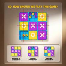 New Interactive Toy Chessboard Game, X-O Family Party Game, 2-Player Battle Mini Game, Enhancing Logic Thinking, Gift For Kids - Multicolor - View 5