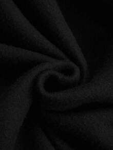 1pc Tween Boys Graphic Print Casual Versatile Comfortable Collegiate Style Long Sleeve Jacket - Black - View 7