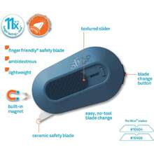 Cortador de caja retráctil automático  | Cortador de caja de cerámica  que dura 11 veces más que el metal, abrecajas de llavero, paquete de 12,38263310 - Camel - Ver 2