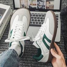 2026春季新款舒适透气宽鞋头赤足休闲运动鞋，男女通用 - 867白綠 - 查看 5