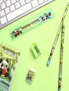 6件套可爱文具礼盒套装，水鼠主题学习用品套装，创意文具套装，6件套带提手礼盒，生日礼物，2026新年礼物，学习用品，返校礼物 - 彩色 - 查看 6