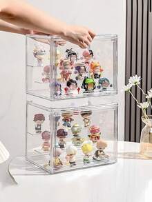 Blind Box Doll Display Stand, Waterproof Transparent Display Box, Detachable Acrylic Storage & Organization Box, Dust-Proof Display Cabinet, Multi-Functional Collectible Storage Box, Home Decor, Apartment Essential, Office, Hotel, Desktop Decor, Back To School, Holiday Essential (Doll Not Included) - Multicolor - View 7