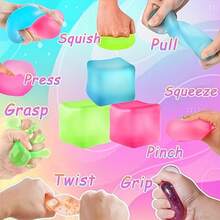 1/3 PCS Colorful Mini Maltose Cube - Soft Slow Rebound Sensory Toy, Suitable For Home Office, Party, Holiday & Desktop Decor - Nhiều màu - Xem 5