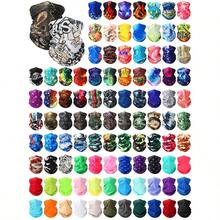 Pcs Bulk Neck Gaiters for Men Women Balaclava UV Face Mask Headband Face Covering Neck Tube Scarf Outdoor,100 Style - Polainasdecuello - Ver 1