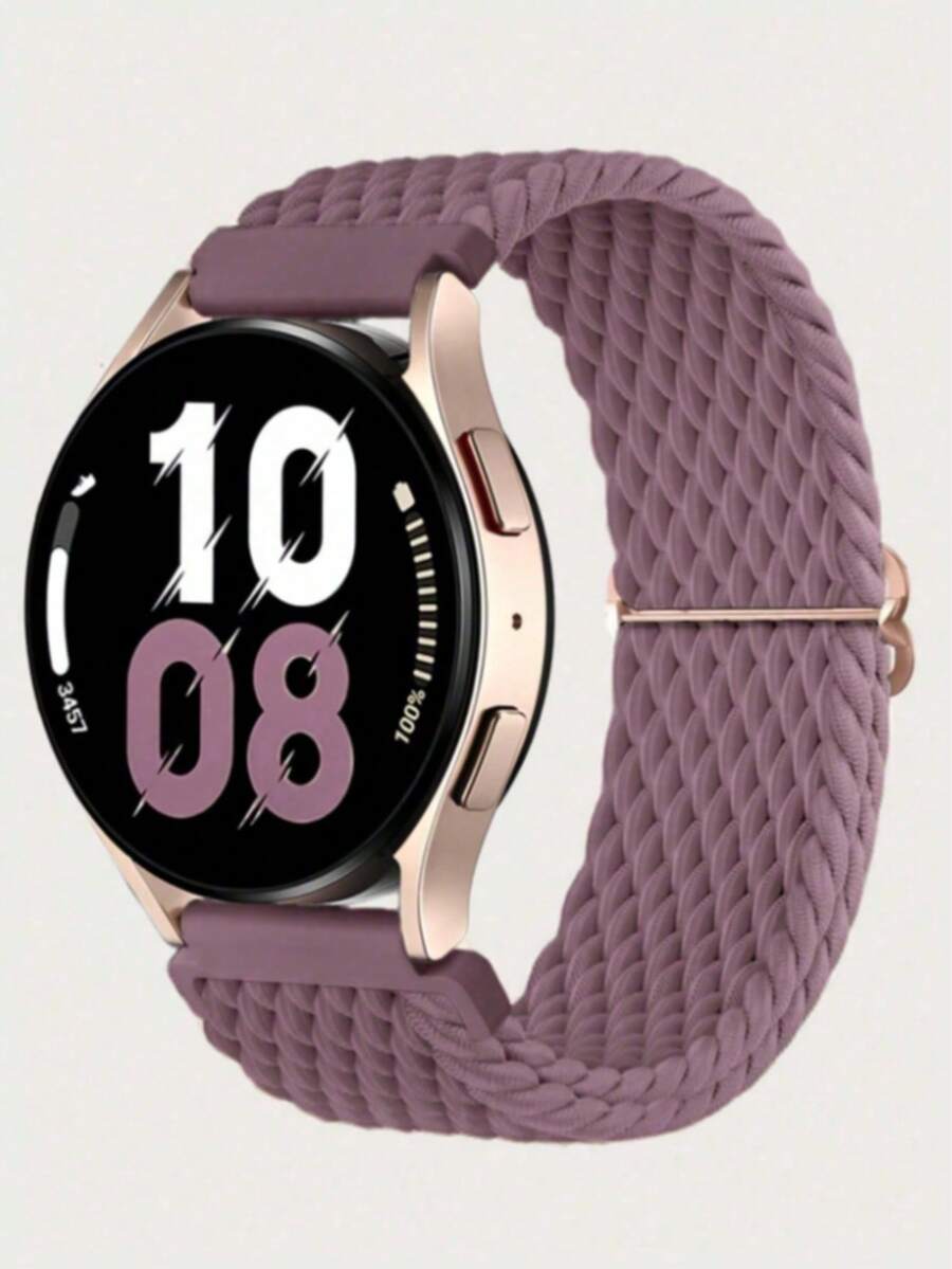 1条编织弹力单环表带，20mm/22mm，兼容三星Galaxy Watch 7 FE/6/5/4（40mm/44mm）、Galaxy Watch 6/4 Classic、Galaxy Watch 5 Pro（45mm）、Galaxy Watch 4 Classic（42mm/46mm）、Galaxy Watch 3（41mm）、Galaxy Active2，升级加长表带，男女通用 - 彩色 - 查看 1