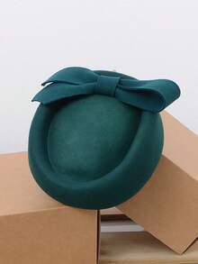 Mũ Fascinators vành rộng thanh lịch dành cho nữ, nơ lớn, thích hợp cho các dịp trang trọng, mũ Kentucky, mũ cưới, mũ cô dâu, mũ cocktail, mũ trà, mũ Fedora đỉnh bằng. - 04801174 - Xem 3