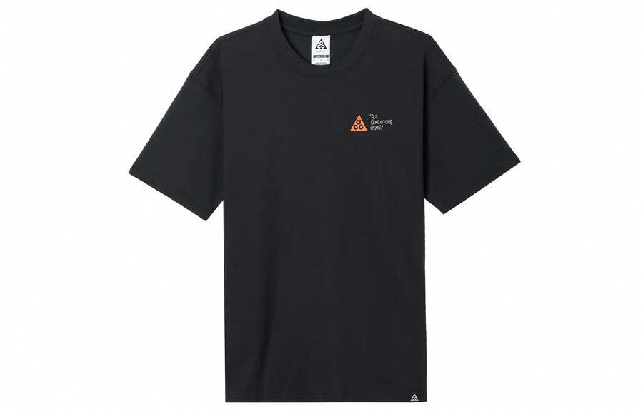 Nike ACG DRI-FIT SS25 时尚百搭运动休闲短袖T恤,男款,黑色 - 黑色 - 查看 1