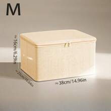 1 pieza Juego de cajas de almacenamiento plegables - Organizador multifuncional para guardar ropa, juguetes y otros artículos - Beis - Ver 14