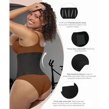 Waist Trainer Belt, Waist Cincher, Abdominal Binder, Unisex, Elastic Compression Waist Trimmer Belt For Women - Multicolor - View 3