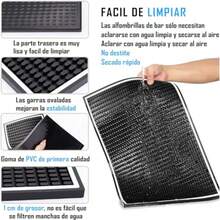 CYPNJuego de 4 Alfombrillas Antideslizantes de Goma para Bar Tapete para Barra de Bar Bar Service Mat Pad Impermeable tapete Bar Cerveza Café Whisky 18 x 12 in + 12 x 6 in + 4 x 4 in*2Fashion - 221213605 - Ver 3