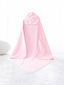 1pc Ultra Soft Skin-Friendly Warm Hooded Baby Bath Towel Swaddle - Newborn To Toddler Receiving Blanket, Infant Wrapping Blanket & Multi-Use Cover, Reusable Machine Washable