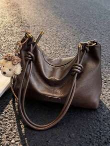 Fashionable Minimalist Crescent Moon Shoulder Bag, Versatile