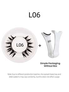 Set da 4 pezzi di eyeliner magnetico e ciglia magnetiche - Ciglia finte riutilizzabili dall'aspetto naturale, creano un effetto 3D allungante e arricciante, senza bisogno di colla, comodo da indossare, forte adesione magnetica, ciglia finte in mink da 5-11 mm, adatte per uso quotidiano, impermeabili, riutilizzabili, ideali per feste, appuntamenti e altro