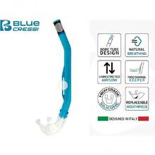 - Esnórquel de Buceo Fijo mínimo, fácil y cómodo de Usar, Isla: diseñado en Italia,38258836 - Neblina azul - Ver 2