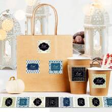 500张长方形贴纸，圆形月亮图案贴纸，派对礼品卡信封封口贴，糖果派对小礼物，1.5英寸圆形节日贴纸，剪贴簿用品，趣味贴纸，Kindle剪贴簿用品 - 彩色 - 查看 4