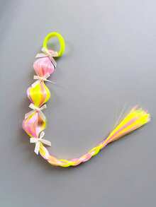 Girls' Braided Wigs, Handmade Colorful Dopamine Lantern Braids, Painted Braided Wigs, Suitable For Daily Wear And Parties - Multicolor - View 12