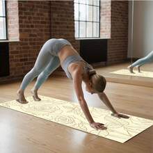 1 pieza Esterilla antideslizante y duradera para sentadillas/yoga, apta para el hogar y el gimnasio - Multicolor - Ver 4