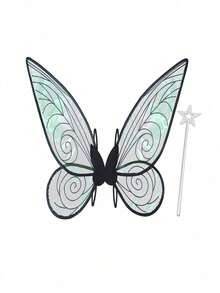 Aripi de zână pentru adulți, aripi de fluture pentru fete, aripi de înger, costume de zână pentru femei, cadouri de Halloween pentru petrecere (6 culori)