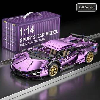 1pc 2025 New 800+ Pieces Cyberpunk 911 Starry Sky Racing Car Building Blocks Toy Model, Cyberpunk Racing Car Building Blocks, Cultivate Hands-On Ability, Creative Assembly Model, Waiting For You To Assemble, Collectible Display Piece (Needs Assembly) - Interactive, Socializing Essential, Home Decor, Hot Seller, Explosive Item, Gift For Boyfriend/Girlfriend, Birthday Gift, Valentine's Day Gift, Wedding Supplies, New Year Gift, Perfect Gift, Gift, Gift For Boys, Boys' Birthday Gift