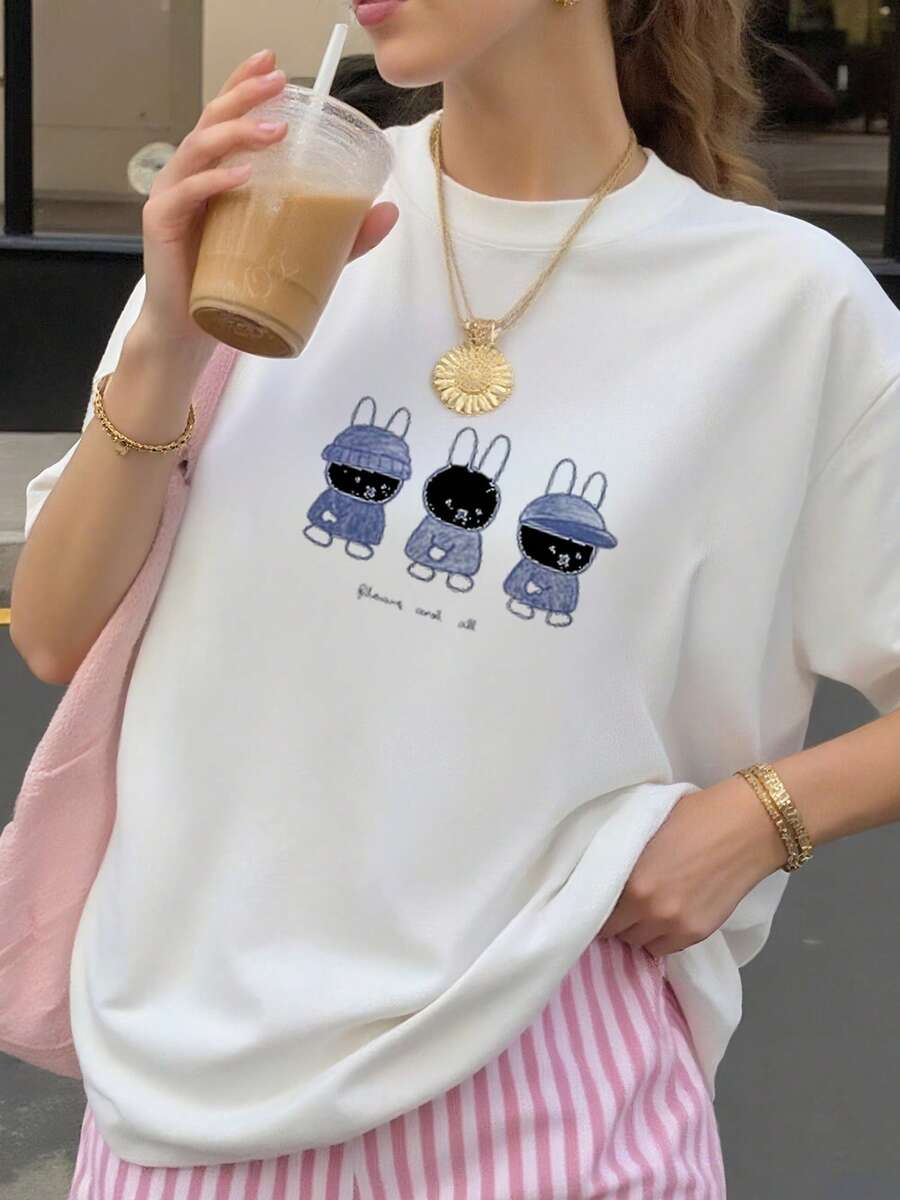 Wave To Earth X  T-Shirt Unisex Cotton Tee - 白色2 - 查看 1