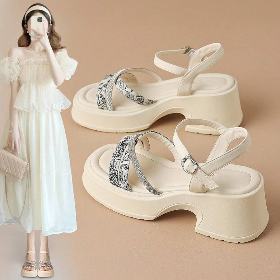 Women Platforms & Wedge Sandals - 黑色 - 查看 1
