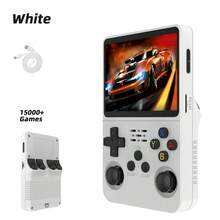 R36S Retro Handheld Game Console, Linux System, 3.5" IPS Screen, 18000+ Game Capacity, Portable Pocket Video Player - White - View 10