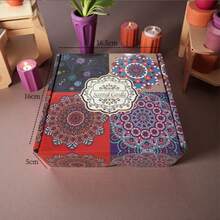 Scented Candle Set, Comes With Colorful Gift Box, Assorted Fragrance Combinations, Aromatic And Concentrated Scent, Smokeless, Long Burning Time - An Ideal Christmas Gift For Family And Friends, Also Suitable As Wedding, Birthday, Holiday, Wedding Anniversary, Home Fragrance Candle, Unisex Candle Gift For Birthday, Christmas, Yoga Bath, Valentine's Day, Can Be Used For Home And Hotel Decoration, Vintage Pattern Design, Soy Wax Material - Multicolor - View 14