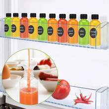 Revahope 16 Pack 2 Oz Shot Bottles With Caps, Mini Reusable Plastic Ginger Shots Bottle Leakproof Juice Shot Bottles With Lids For Juice, Oil And Liquid Samples, Small Containers For DIY, Travel - 白色 - 查看 7