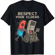 Funny Retro Gamer Graphic-Shirt Soft Cotton Tee Vintage Console Old School Gaming Lover Unique Humor Design Men Women - Casual - T卹-1 - 查看 2