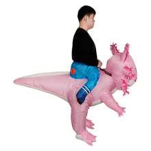 Axolotl Luxury Halloween Inflatable Costume, Pink Standing And Riding Salamander Inflatable Set, Adult Men's And Women's Role-Playing Party Costume - Multicolor - View 9