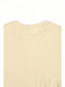 1pcs White Trident Men's 220g T Shirt  100% Cotton Y2K Swag Men Clothes, Vintage Sade Double Sided Graphic TShirt, Athlete Inspired Printed T Shirt Gifts For Men - Apricot - View 7