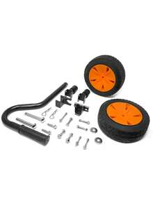 4500-Watt Dual Fuel Portable Generator Kit With 8-Inch Wheels, Foldable Handle For Camping - 黑色 - 查看 2