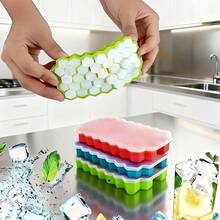 3.15/5.31英寸硅胶冰格，带盖，六边形设计，可重复使用，用于冷藏饮料、威士忌和鸡尾酒